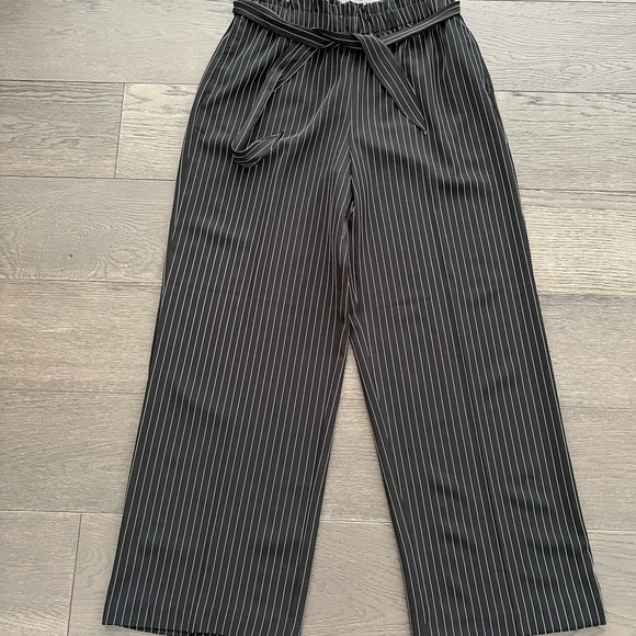 Womens Nine.eight Flare striped Black pants sz 10 - Picture 5 of 12